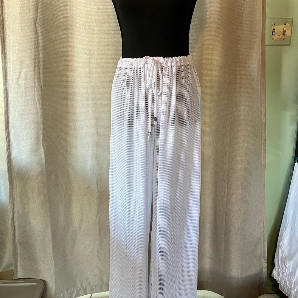 White Drawstring Lounge Pants